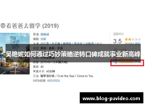 吴艳妮如何通过巧妙策略逆转口碑成就事业新高峰